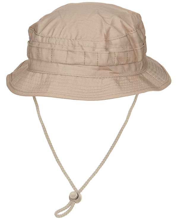 GB Bush Hat, chin strap, SF Boonie, Rip Stop, khaki