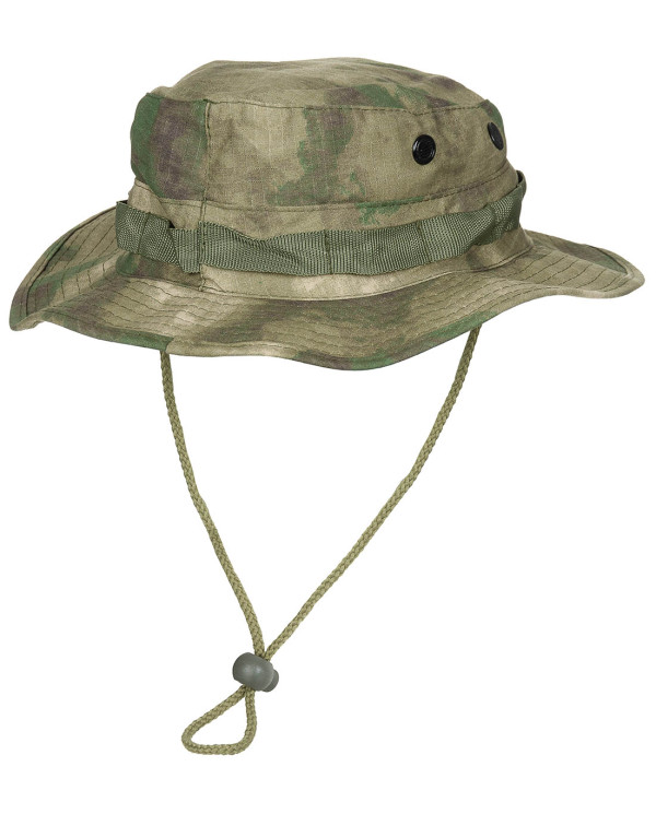 US GI Bush Hat, chin strap, GI Boonie, R/S, HDT-camo FG