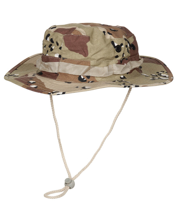 US GI Bush Hat, chin strap, GI Boonie, Rip Stop, 6-colour desert