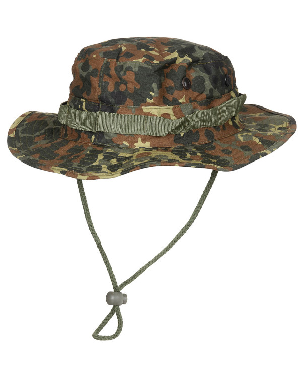 US GI Bush Hat, chin strap, GI Boonie, Rip Stop, flecktarn