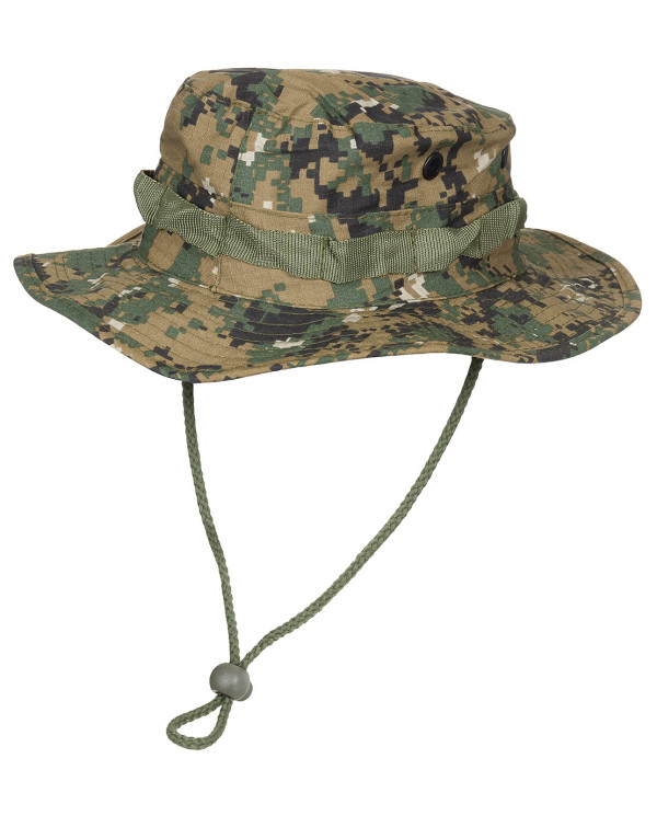 US GI Bush Hat, chin strap, GI Boonie, Rip Stop, dig. woodl.