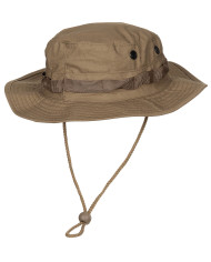 US GI Bush Hat, chin strap, GI Boonie, Rip Stop, coyote tan