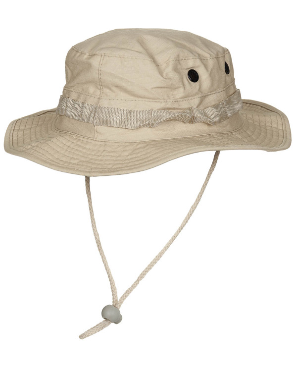 US GI Bush Hat, chin strap, GI Boonie, Rip Stop, khaki