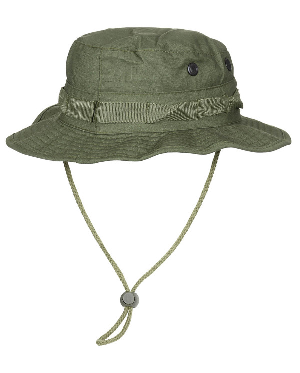 US GI Bush Hat, chin strap, GI Boonie, Rip Stop, OD green