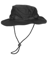 US GI Bush Hat, chin strap, GI Boonie, Rip Stop, black