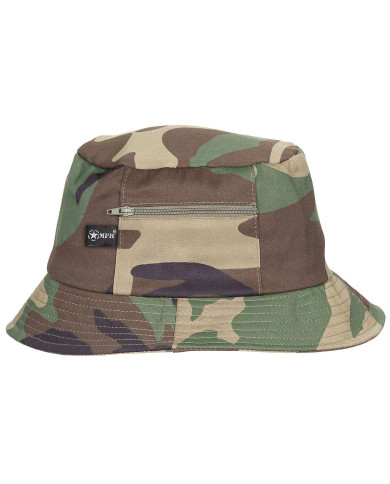 Fisher Hat,  small side pocket, woodland