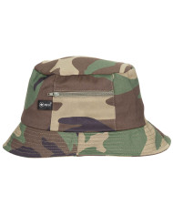 Fisher Hat,  small side pocket, woodland