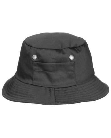 Fisher Hat, small side pocket, black