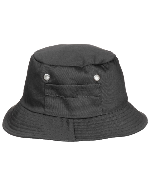 Fisher Hat, small side pocket, black