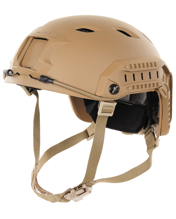 US Helmet, FAST-paratroopers , coyote tan, rails, ABS-plastic