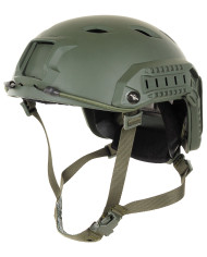 US Helmet, FAST-paratroopers , OD green, rails, ABS-plastic