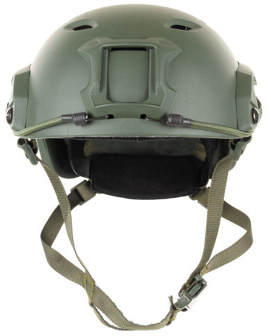 US Helmet, FAST-paratroopers , OD green, rails, ABS-plastic