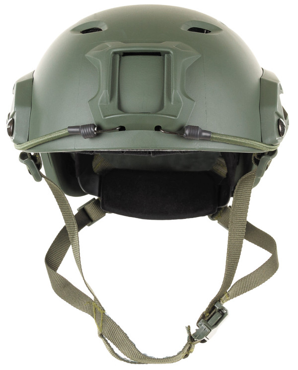 US Helmet, FAST-paratroopers , OD green, rails, ABS-plastic
