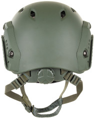 US Helmet, FAST-paratroopers , OD green, rails, ABS-plastic