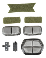 US Helmet, FAST-paratroopers , OD green, rails, ABS-plastic
