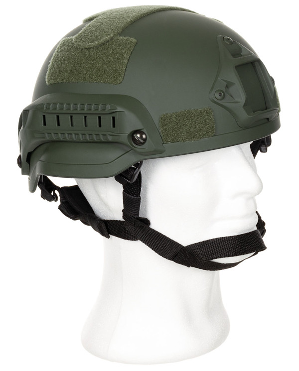 US Helmet, "MICH 2002", rails, OD green, ABS-plastic