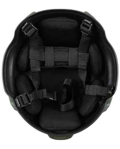 US Helmet, "MICH 2002", rails, OD green, ABS-plastic