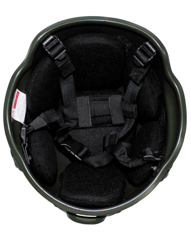 US Helmet, "MICH 2002", rails, OD green, ABS-plastic
