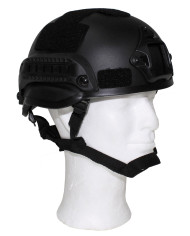 US Helmet, "MICH 2002", rails, black, ABS-plastic