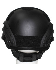 US Helmet, "MICH 2002", rails, black, ABS-plastic