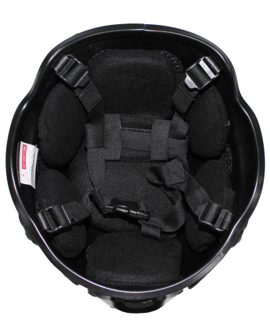 US Helmet, "MICH 2002", rails, black, ABS-plastic