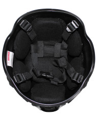 US Helmet, "MICH 2002", rails, black, ABS-plastic
