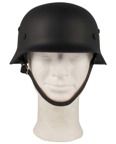 Steel Helmet, WW II, black, leather interior