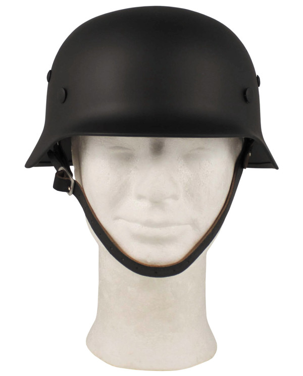 Steel Helmet, WW II, black, leather interior