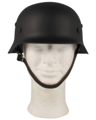 Steel Helmet, WW II, black, leather interior