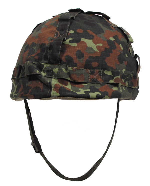 US Plastic Helmet, with cover, flecktarn