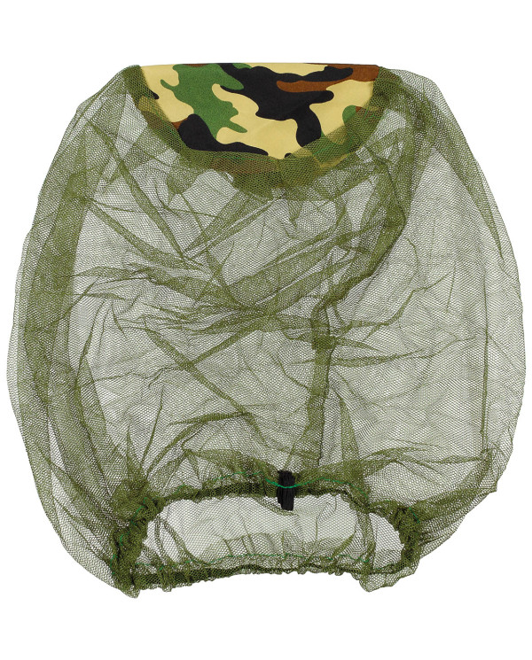 Mosquito Head Net, OD green-woodland, elastic band