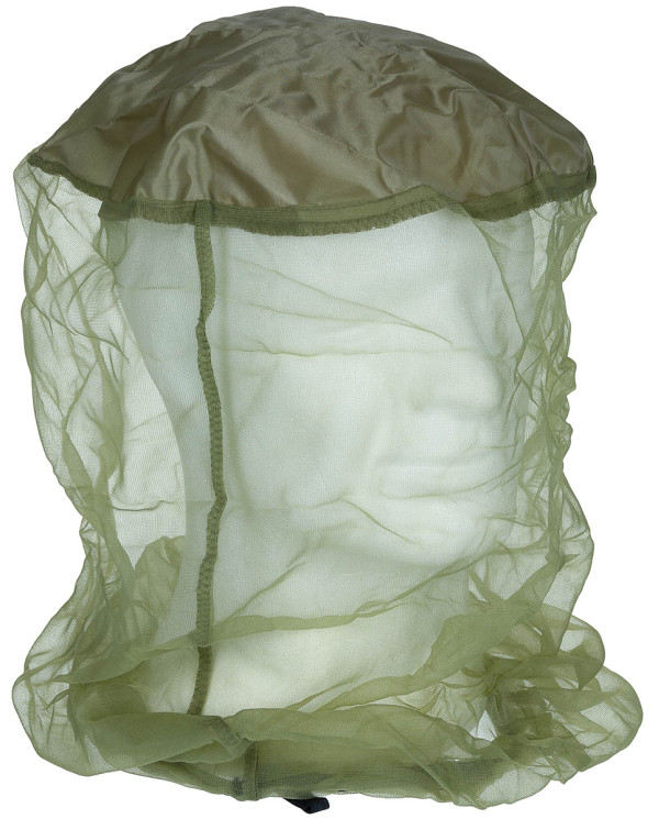 Mosquito Head Net, OD green, elastic band