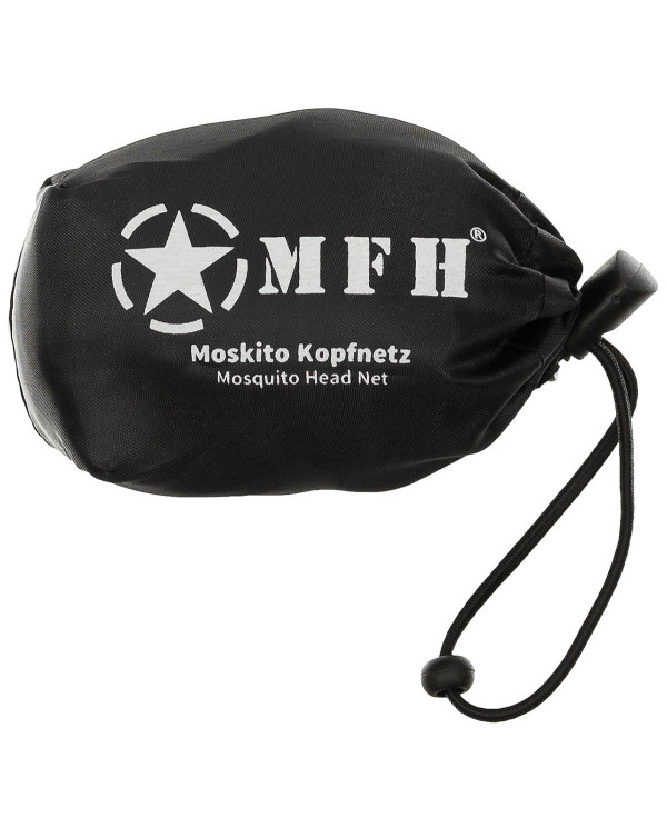 Mosquito Head Net, OD green, elastic band