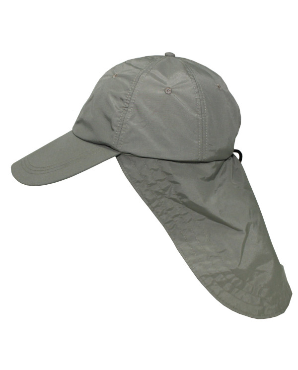Cap, "Sahara", OD green, large neck guard