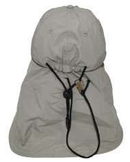 Cap, "Sahara", OD green, large neck guard