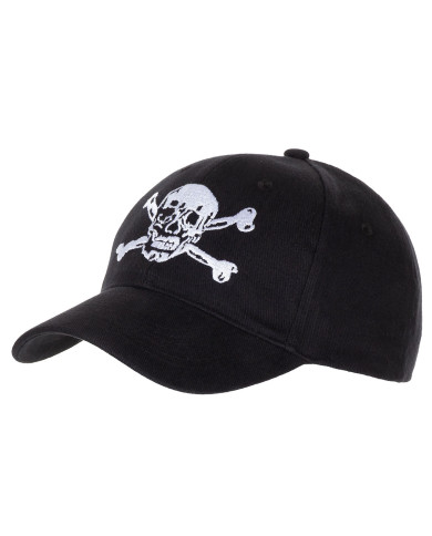 BB Cap, flat, "Skull", black
