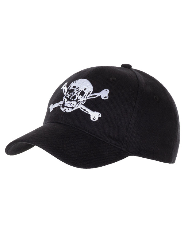 BB Cap, flat, "Skull", black