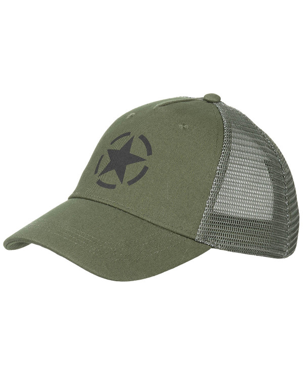 Trucker Cap, OD green,  size-adjustable