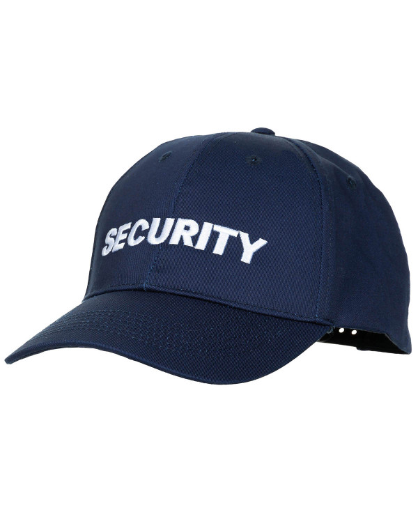 US Cap, blue, embroidered, "Security"
