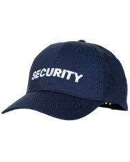 US Cap, blue, embroidered, "Security"