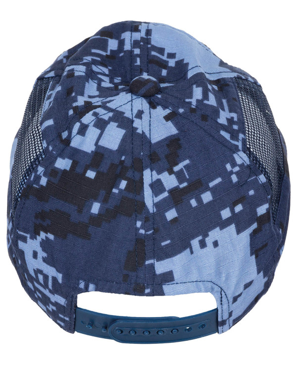 US Cap, digital blue, with mesh inserts, size-adjustable