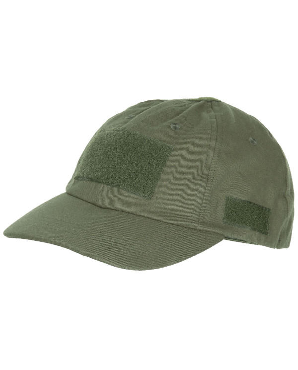 Operations Cap, with loop panels,  OD green