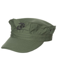 US Cap, "USMC", Rip Stop, OD green, Marine Corps print