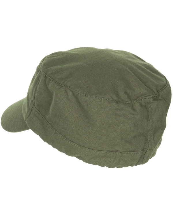 US Cap, Rip Stop,  OD green, "Elasti-Fit"