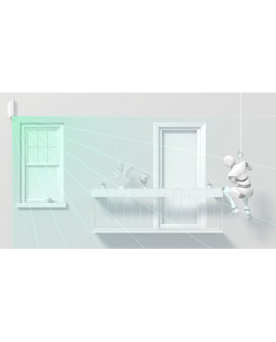 DETECTOR WRL MOTIONPROTECT/CURTAIN WHITE 38195 AJAX