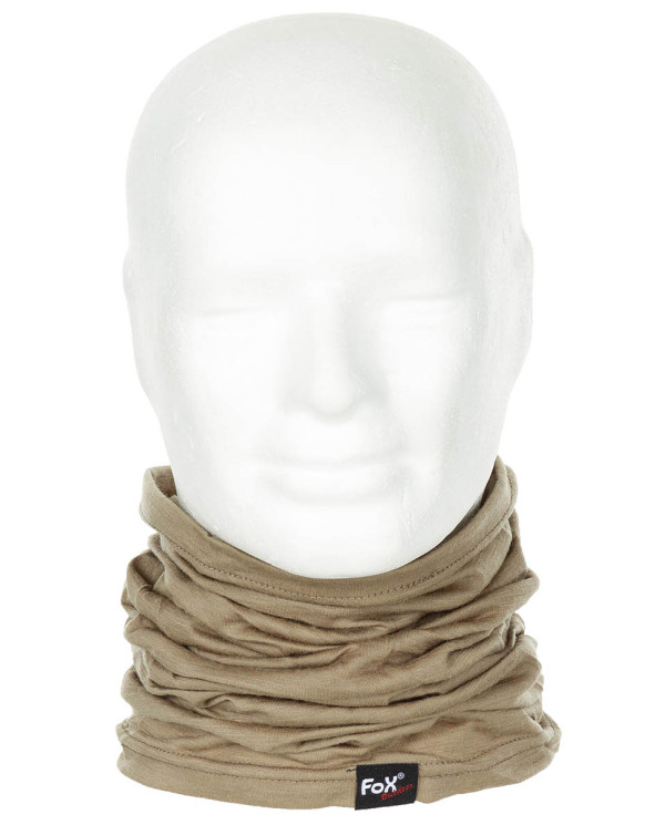 Neck Gaiter, "Merino Lite", coyote tan