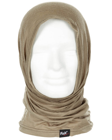 Neck Gaiter, "Merino Lite", coyote tan
