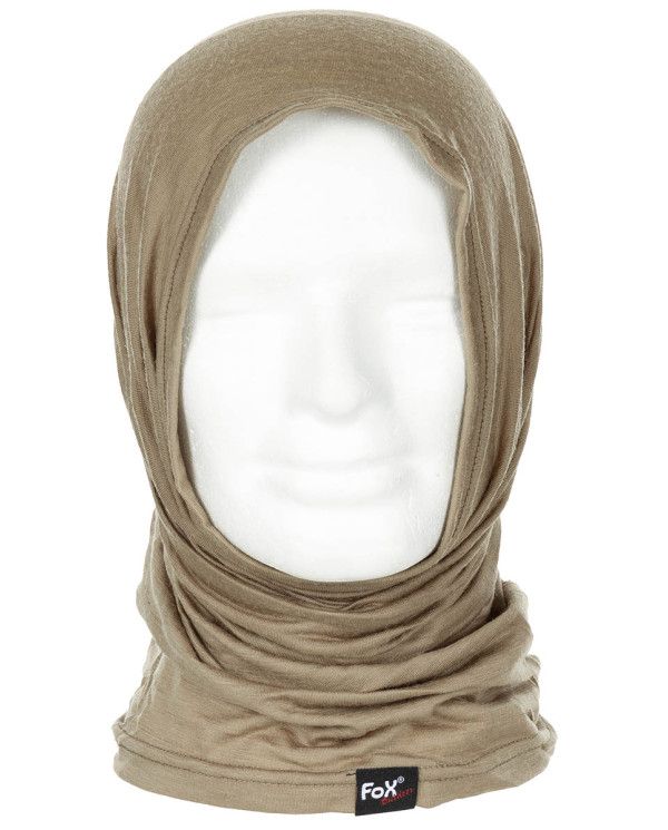 Neck Gaiter, "Merino Lite", coyote tan