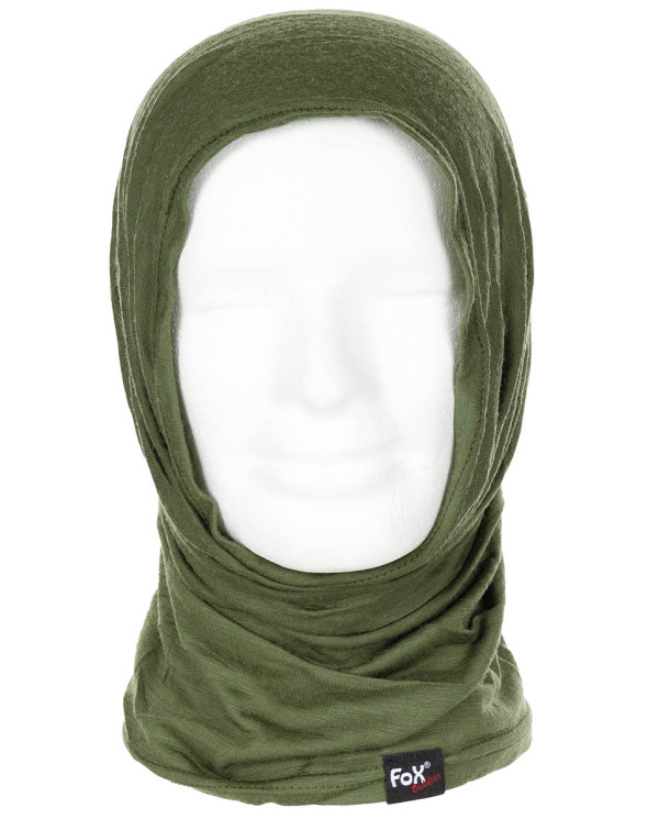 Neck Gaiter, "Merino Lite", OD green