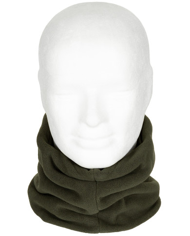 Neck Gaiter, Fleece, OD green, with head covering